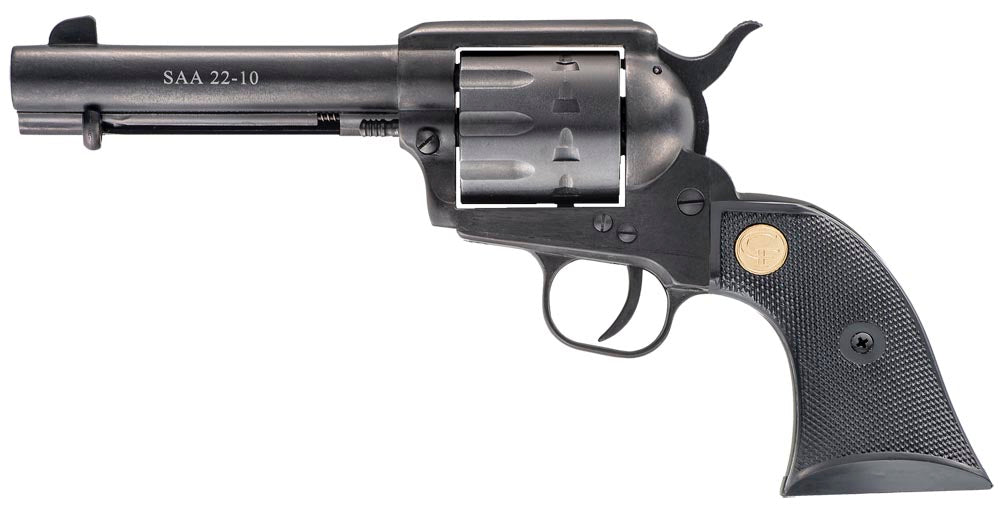 Chiappa Firearms CF340155 SAA 1873  Medium Frame 22 LR 10 Shot, 4.75" Blued Steel Barrel, Blued Steel Frame, Blued Cylin