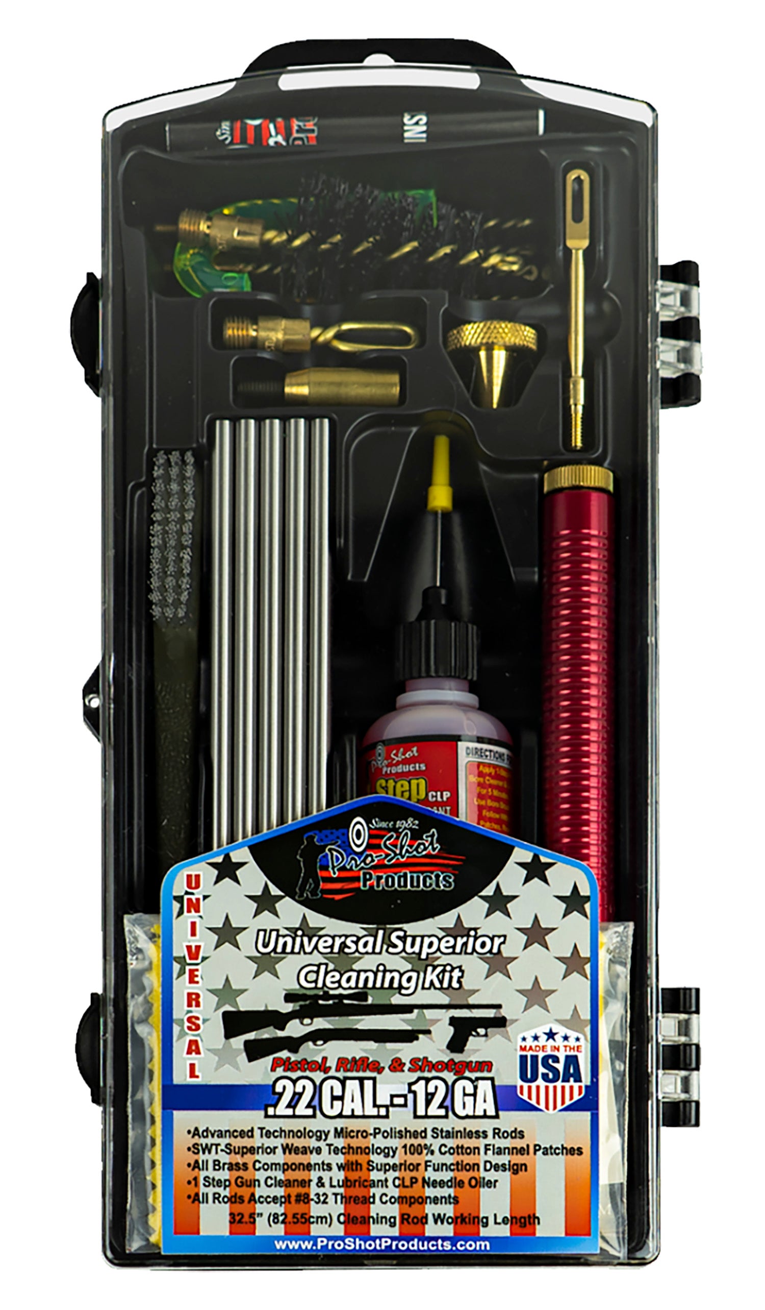 Pro-Shot PSUVKIT Universal Classic Box Kit Multi-Caliber Multi-Gauge/Yellow Plastic Case