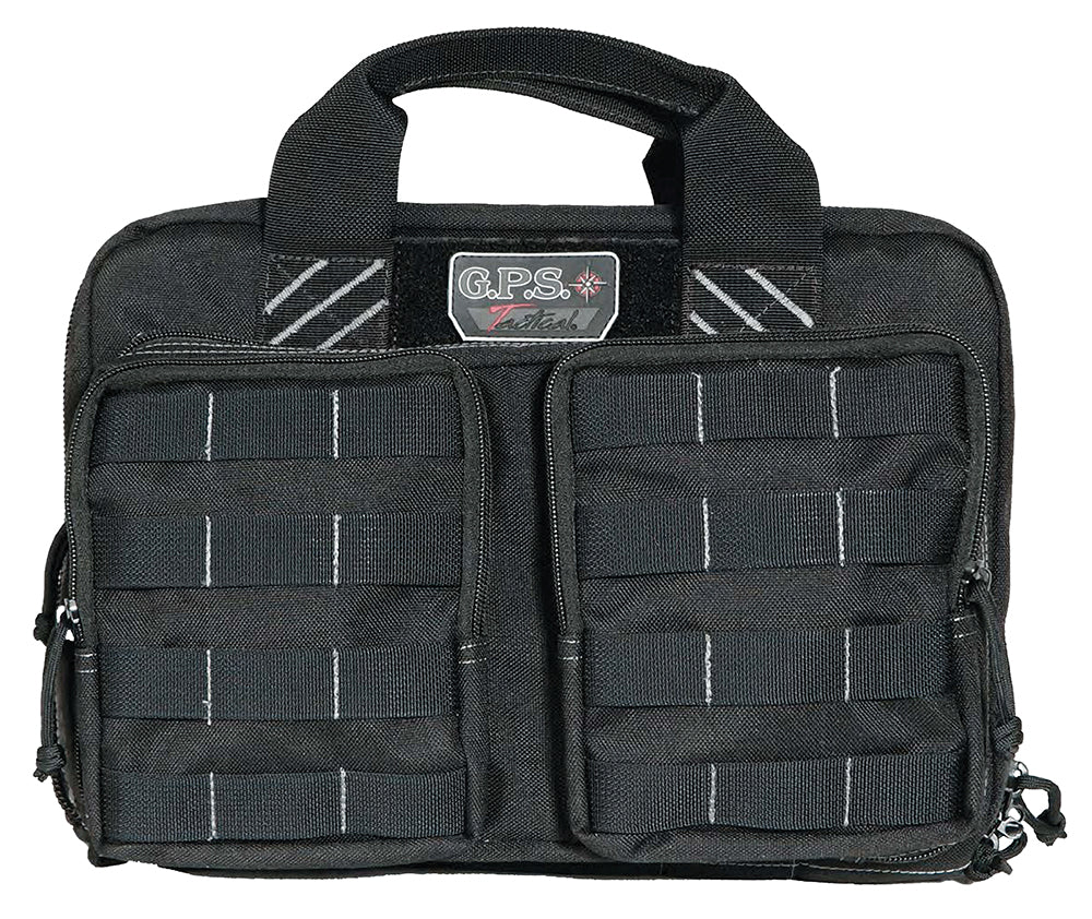 GPS Bags T1311PCB Tactical Quad +2 Black 1000D Polyester with YKK Lockable Zippers, 8 Mag Pockets, 2  Ammo Front Pockets