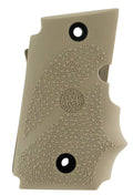 Hogue 98083 Rubber Grip  Flat Dark Earth with Finger Grooves for Sig P938 with Ambidextrous Safety
