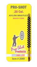 Pro-Shot 20NR Bore Brush  .20 Cal Rifle #5-40" Thread Nylon Bristles Brass Core