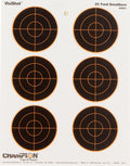 Champion Targets 45803 VisiShot  Bullseye Paper Hanging 25 yds Small Bore Rifle 8.50" x 11" Black/White 10 Pack