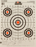 Champion Targets 45726 Score Keeper  Bullseye Paper Hanging 100 yds Pistol/Rifle 14" x 18" Multi-Color 12 PK
