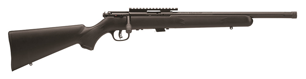 Savage Arms 96699 93R17 FV-SR Full Size 17 HMR 5+1 16.50" Matte Black Heavy Threaded Barrel, Matte Black Picatinny Rail 