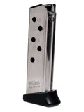 Walther Arms 2246010 PPK  6rd Detachable w/Finger Rest 380 ACP Nickel Steel