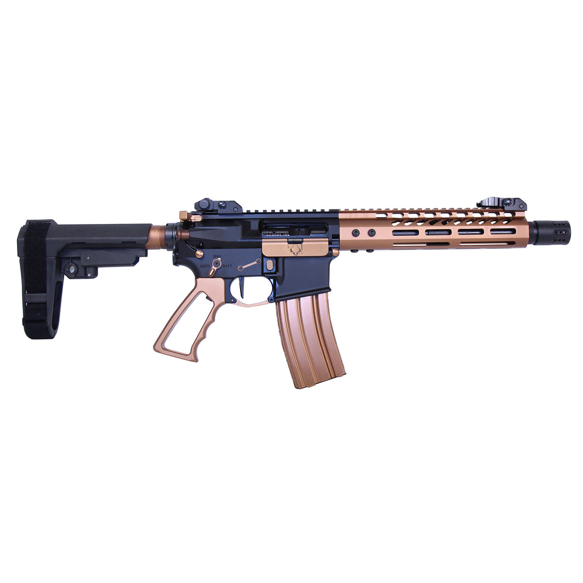AR-15 Ultra Pistol Furniture Set With Milspec Buffer Tube