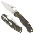Spyderco C81GPCMO2 Para Military 2  3.45" Folding Drop Point Plain CPM S45VN SS Blade Camo G10 Handle Includes Pocket Cl