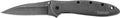 Kershaw 1660BLKW Leek  3" Folding Drop Point Plain Black DLC 14C28N Steel Blade Blackwash 410 Stainless Steel Handle Inc