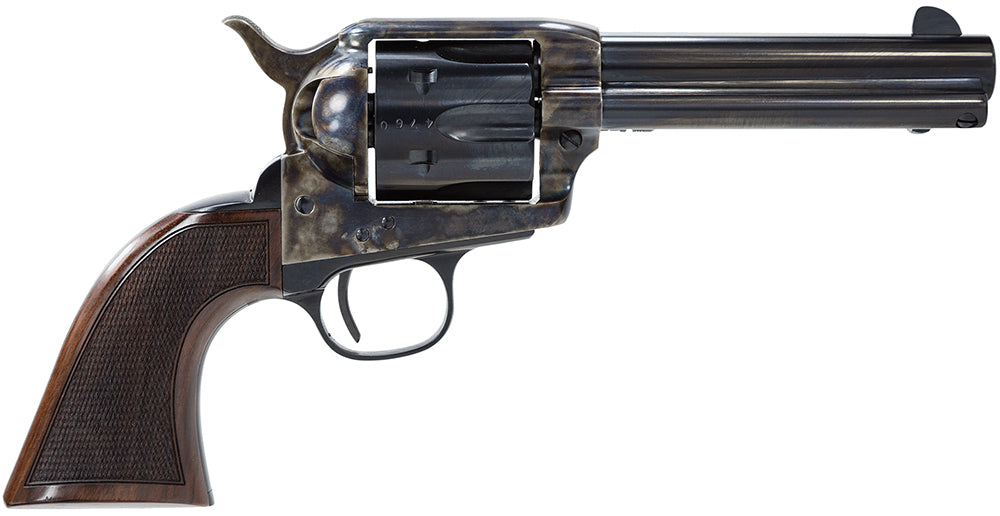 Taylors & Company 4107DE Smoke Wagon Deluxe 357 Mag 6rd 4.75" Blued Cylinder & Barrel Color Case Hardened Steel Frame Ch