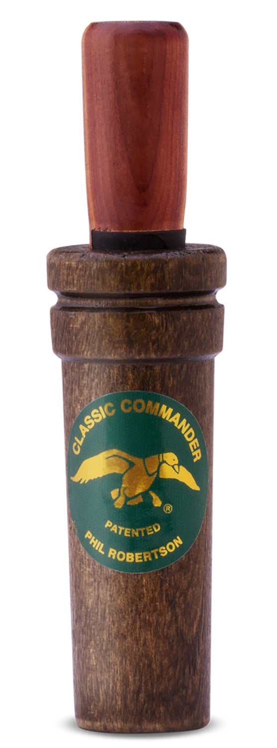 Duck Commander DC200 Classic Commander Open Call Double Reed, Mallard Hen Attracts Ducks, Natural Wood