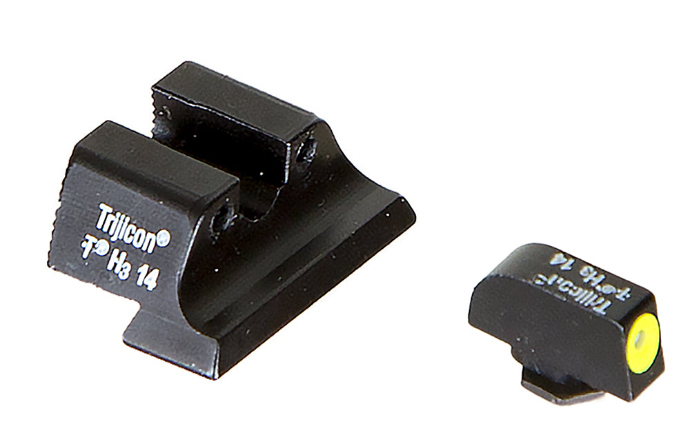 Trijicon 600545 HD Night Sights  Green/Tritium Yellow Outline Front Sight-Green Tritium Black Outline Rear Sight Glock 2
