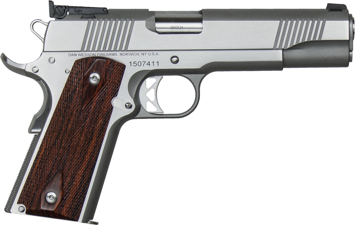 Dan Wesson 01900 Pointman Seven *CA Compliant 45 ACP 8+1 5" Stainless Steel Barrel, Brushed Stainless Steel Serrated Sli