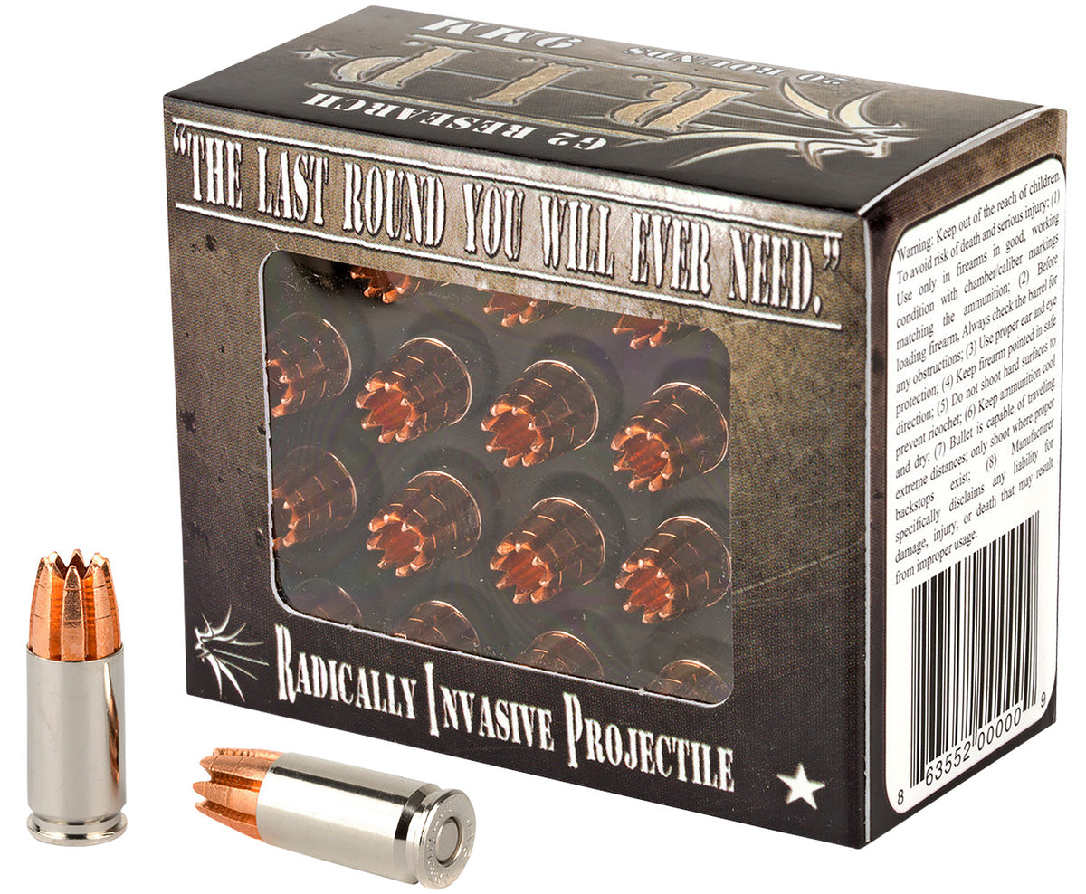 G2 Research G00000 R.I.P  9mmLuger 92gr Fracturing Hollow Point 20 Per Box/25 Case