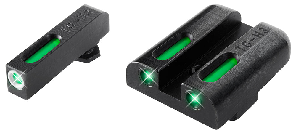 TruGlo TG13GL1A TFX  Low Green/White Outline Fiber Optic/Tritium Front/Green Fiber Optic/Tritium Rear/Black Nitride Fort