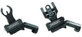 Troy Ind SSIG45SHRBT00 45 Degree BattleSight Set- HK Front & Round Rear  Black Hardcoat Anodized
