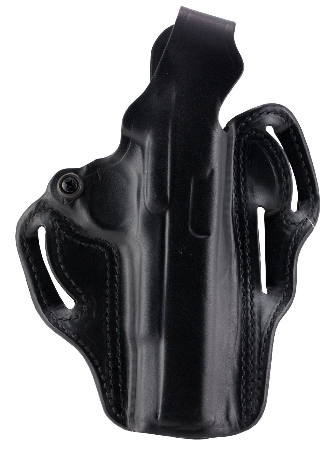 DeSantis Gunhide 001BAM9Z0 Thumb Break Scabbard OWB Black Leather Belt Loop Fits S&W M&P Fits S&W M&P 2.0 Compact Right 