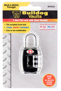 Bulldog BD8020 TSA Lock  Open With Combination Black Steel