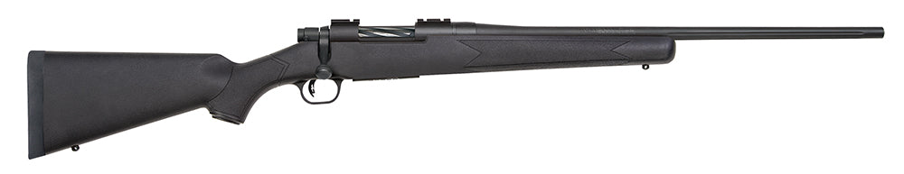 Mossberg 27838 Patriot  Full Size 243 Win 5+1 22" Matte Blued Fluted Barrel, Drilled & Tapped Matte Blued Stainless Stee