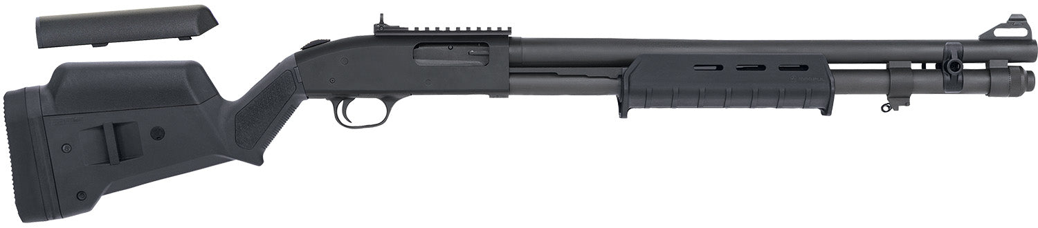 Mossberg 51773 590A1 Tactical 12 Gauge 3" 8+1 20" Parkerized Heavy-Walled Barrel Black Rec Black Fixed Magpul SGA/MOE St