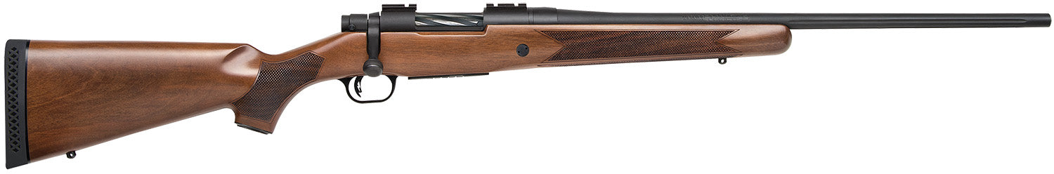 Mossberg 27841 Patriot  Full Size 22-250 Rem 5+1 22" Matte Blued Fluted Barrel, Drilled & Tapped Matte Blued Stainless S