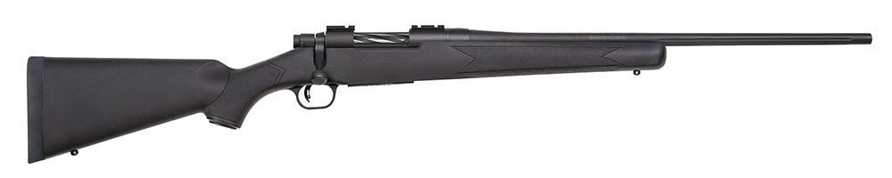 Mossberg 27851 Patriot  Full Size 7mm-08 Rem 4+1 22" Matte Blued Fluted Barrel, Drilled & Tapped Matte Blued Stainless S