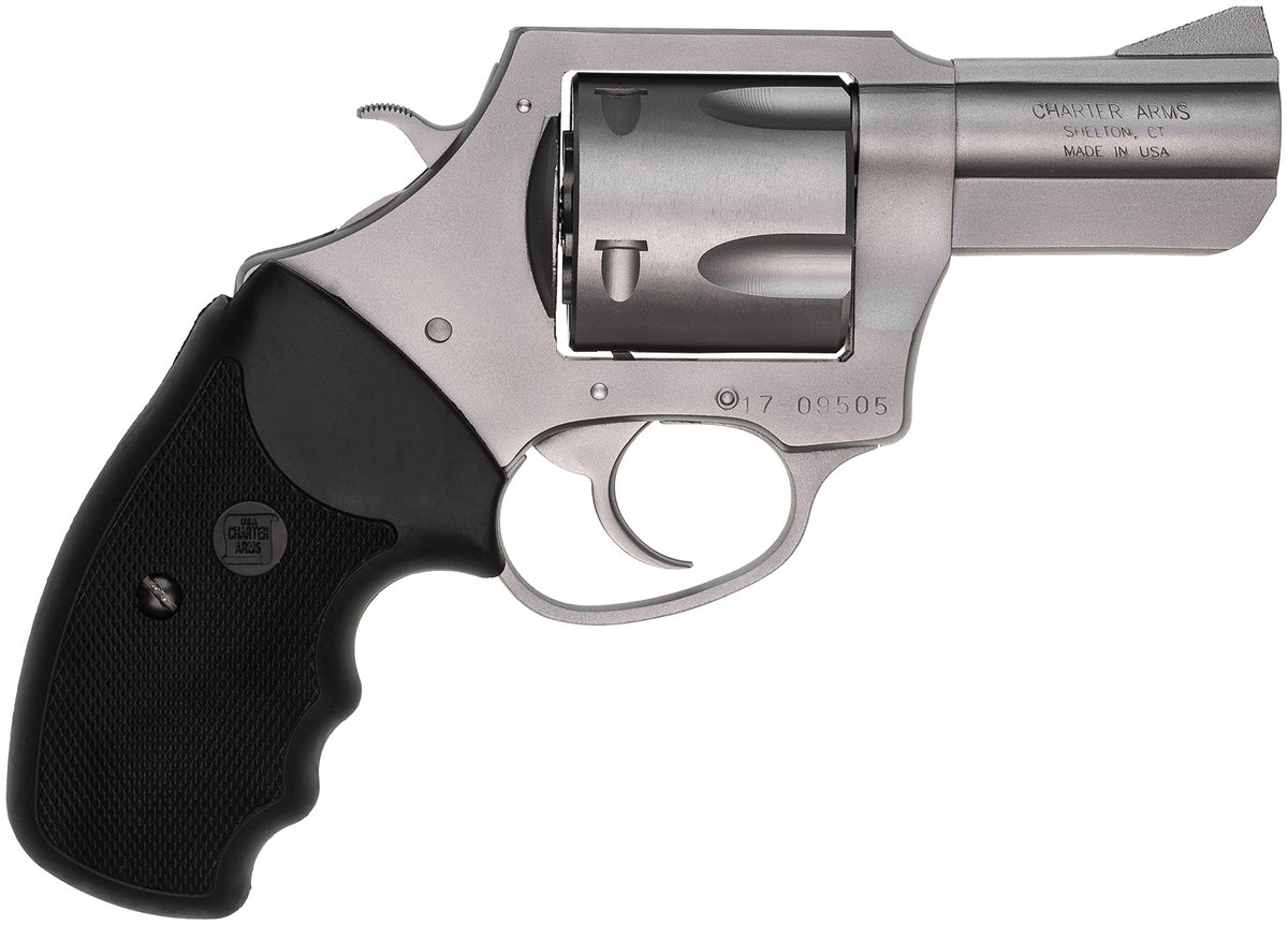 Charter Arms 74520 Pitbull  45 ACP 5rd, 2.50" Matte Stainless Steel Barrel, Cylinder & Frame, Standard Hammer, Finger Gr
