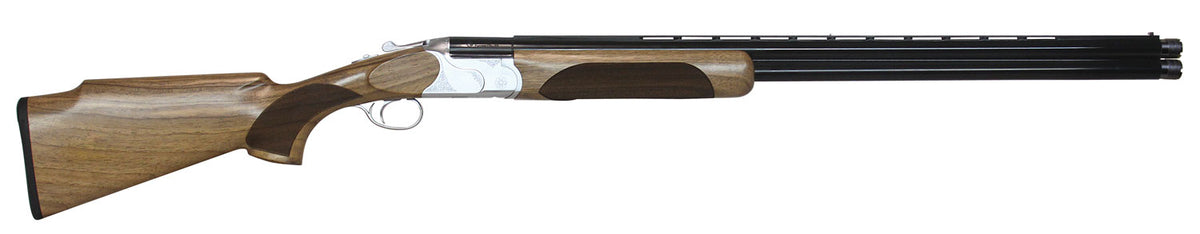 CZ-USA 06459 Redhead Premier Target 12 Gauge 3" 2rd 30" Gloss Black Chrome Barrel, Silver Satin Chrome Metal Finish, Tur