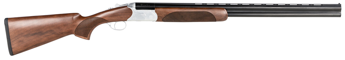 CZ-USA 06473 Redhead Premier 20 Gauge 3" 2rd 28" Gloss Black Chrome Barrel, Silver Satin Chrome Metal Finish, Turkish Wa
