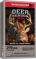 Winchester Ammo X270DS Deer Season XP 270Win 130gr Extreme Point 20 Per Box/10 Case