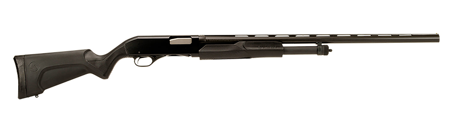 Stevens 22436 320 Field Full Size 20 Gauge Pump 3" 5+1 26" Matte Black Vent Rib Barrel, Matte Black Aluminum Receiver, F