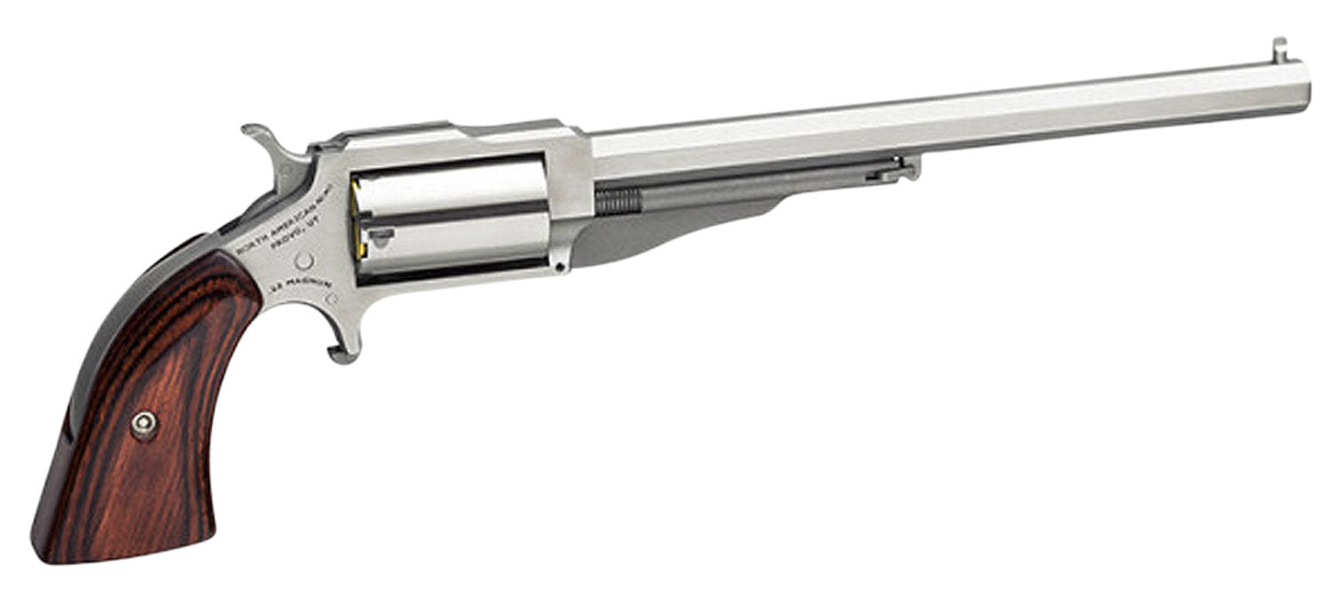 North American Arms 18606 Earl Hogleg *CA Compliant 22 WMR 5 Shot 6" Satin Stainless Steel Barrel, Satin Stainless Steel
