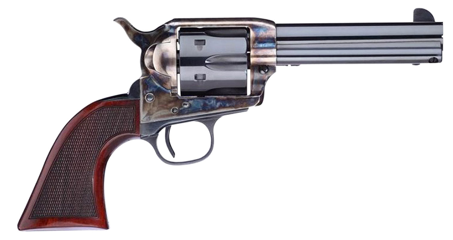 Taylors & Company 556204DE Short Stroke Smoke Wagon  357 Mag 6rd 4.75" Blued Cylinder & Barrel Color Case Hardened Steel