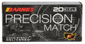 Barnes Bullets 30848 Precision Match  5.56x45mmNATO 85gr Open Tip Match Boat Tail 20 Per Box/10 Case