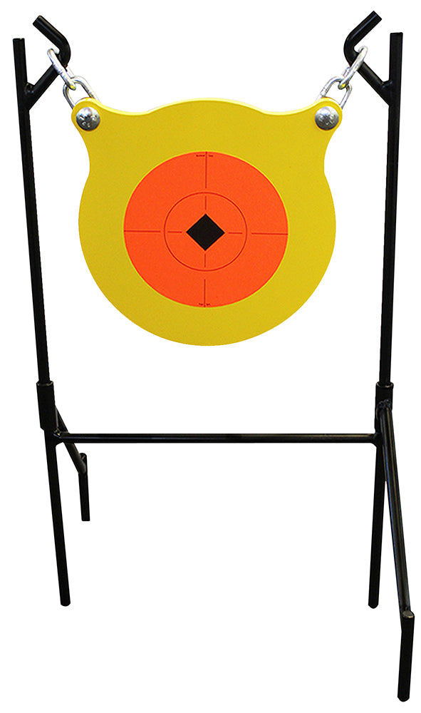 Birchwood Casey 47330 World of Targets Boomslang Pistol/Rifle Orange/Yellow AR500 Steel Gong Standing Includes Gong/Meta