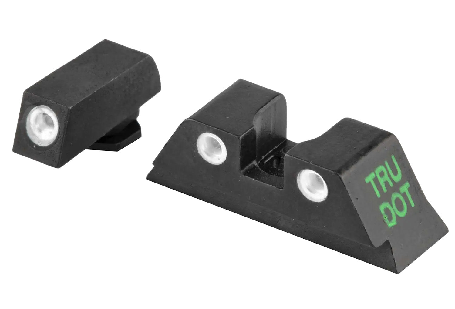 Meprolight USA 102243201 Tru-Dot Sight Set Green Tritium Front/Yellow Tritium White Rear Sight Compatible w/Glock 17/17L