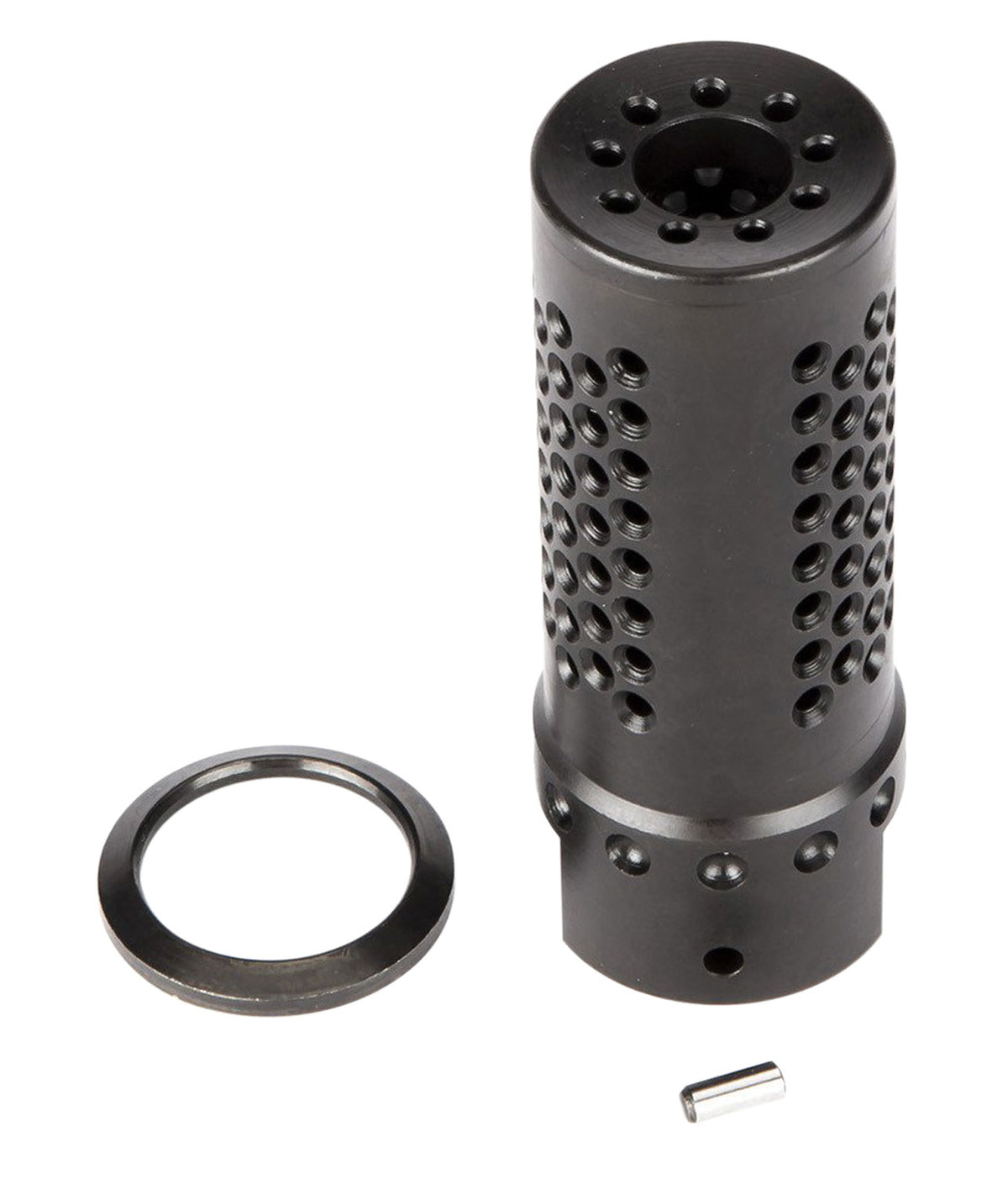 Spikes Tactical SBV1019 Dynacomp Extreme Muzzle Brake Black Nitride 416R Stainless Steel with 5/8"-24 tpi Threads & 2.25