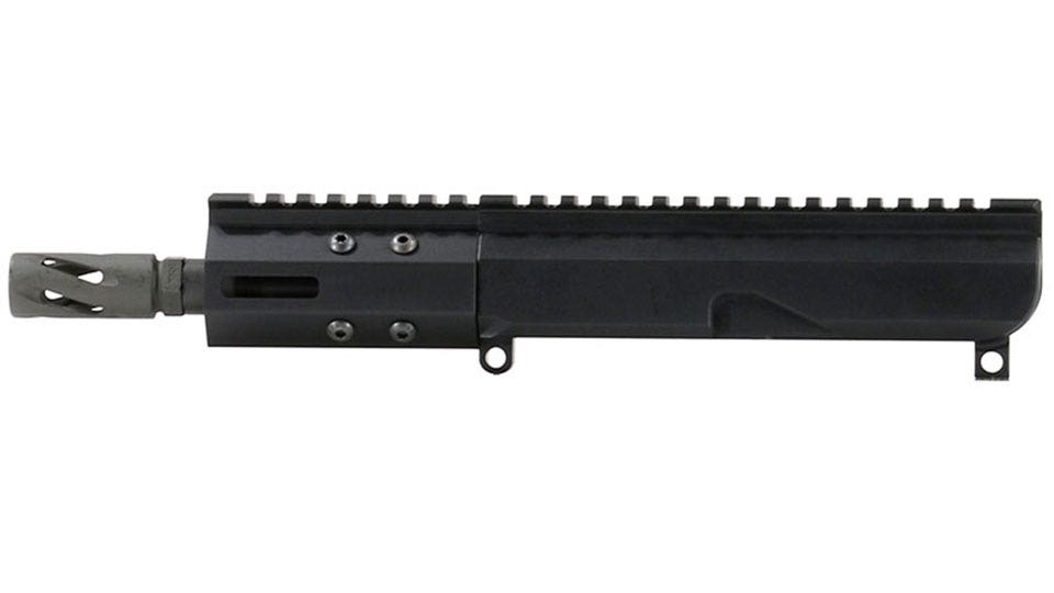 BC-9 9mm Right Side Charging Complete Upper Assembly, 5" Parkerized Slim Barrel, 1:10 Twist, Billet Lower, Bufferless, Blowback, 3.8" M-LOK Rail