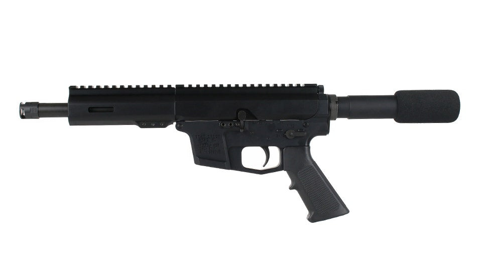 BC-9 9mm Right Side Charging Complete Pistol, 7.5" Parkerized Heavy Barrel, 1:10 Twist, Billet Lower, Blowback, M-LOK Rail, Micro Flash Hider