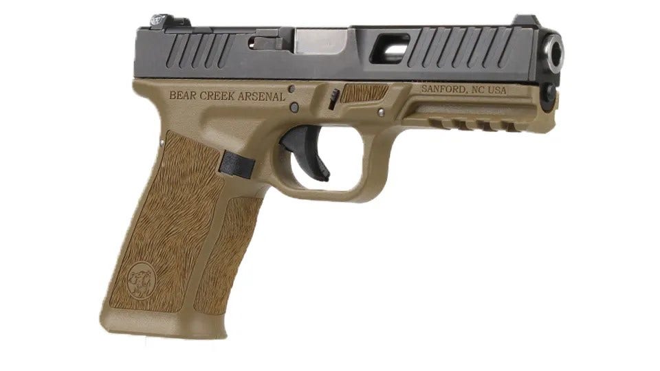 BC-101 BCA Grizzly Bronze Frame, Window Cut 9mm Handgun, 9mm 416R SS Barrel, 1:16 Twist, 17+1 Capacity