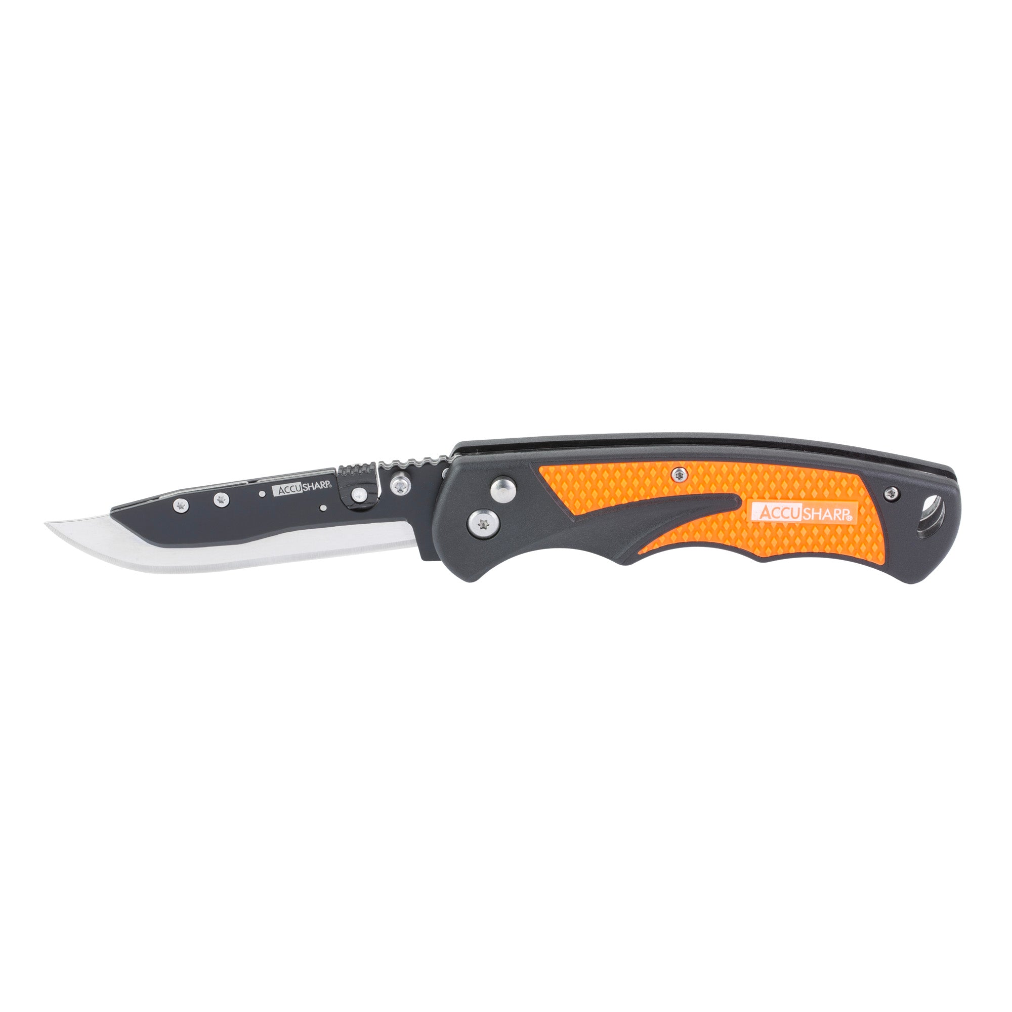 AccuSharp Razor Knife, Folding Knife, 3.5" Replaceable Blade, Plain Edge
