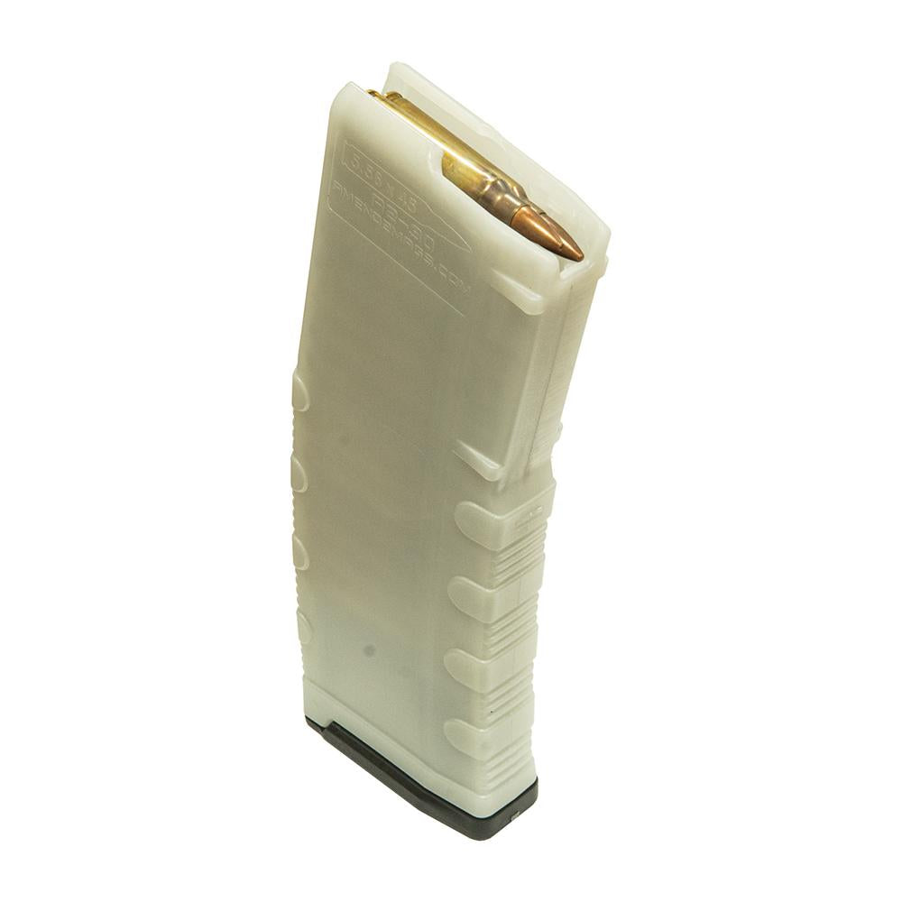 Amend2 AR-15 5.56x45/.223 Rem Mod C Translucent Glow-In-The-Dark 30 RND MAG