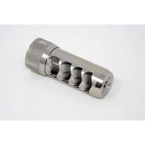 Area419 Sidewinder Mag Self Timing Muzzle Brake 6.5mm Raw Stainless 5/8-24