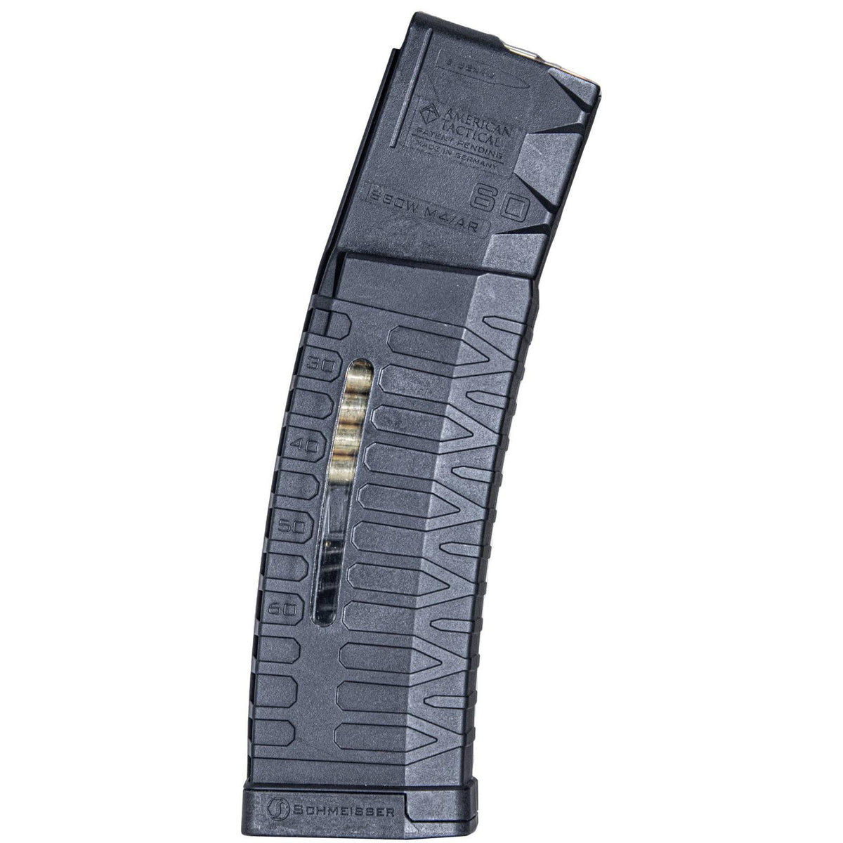 ATI SCHMEISSER 5.56/.223 AR15 60 ROUND MAGAZINE WITH WINDOW G2 MLE