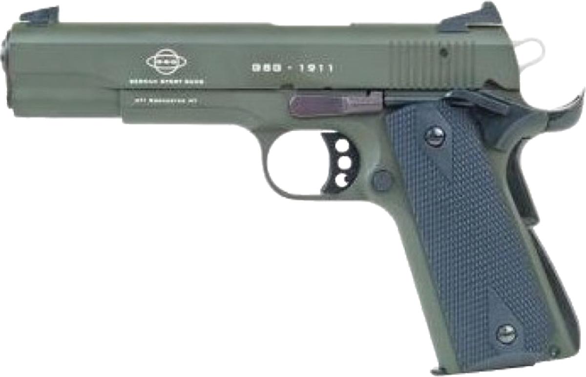 ATI GSG M1911 HGA .22LR 5 BL WOOD GRIP 10RD OD GREEN