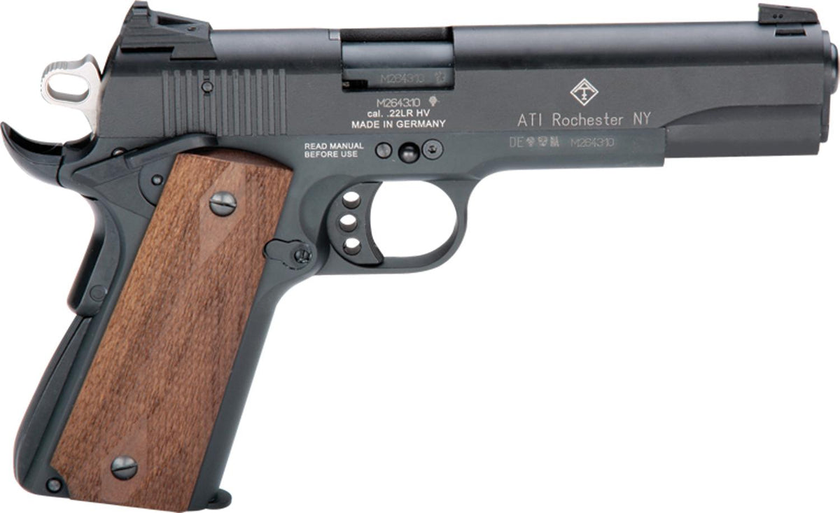 ATI GSG M1911 HGA 22LR 5 BL W/WOOD GRIPS 10/RD
