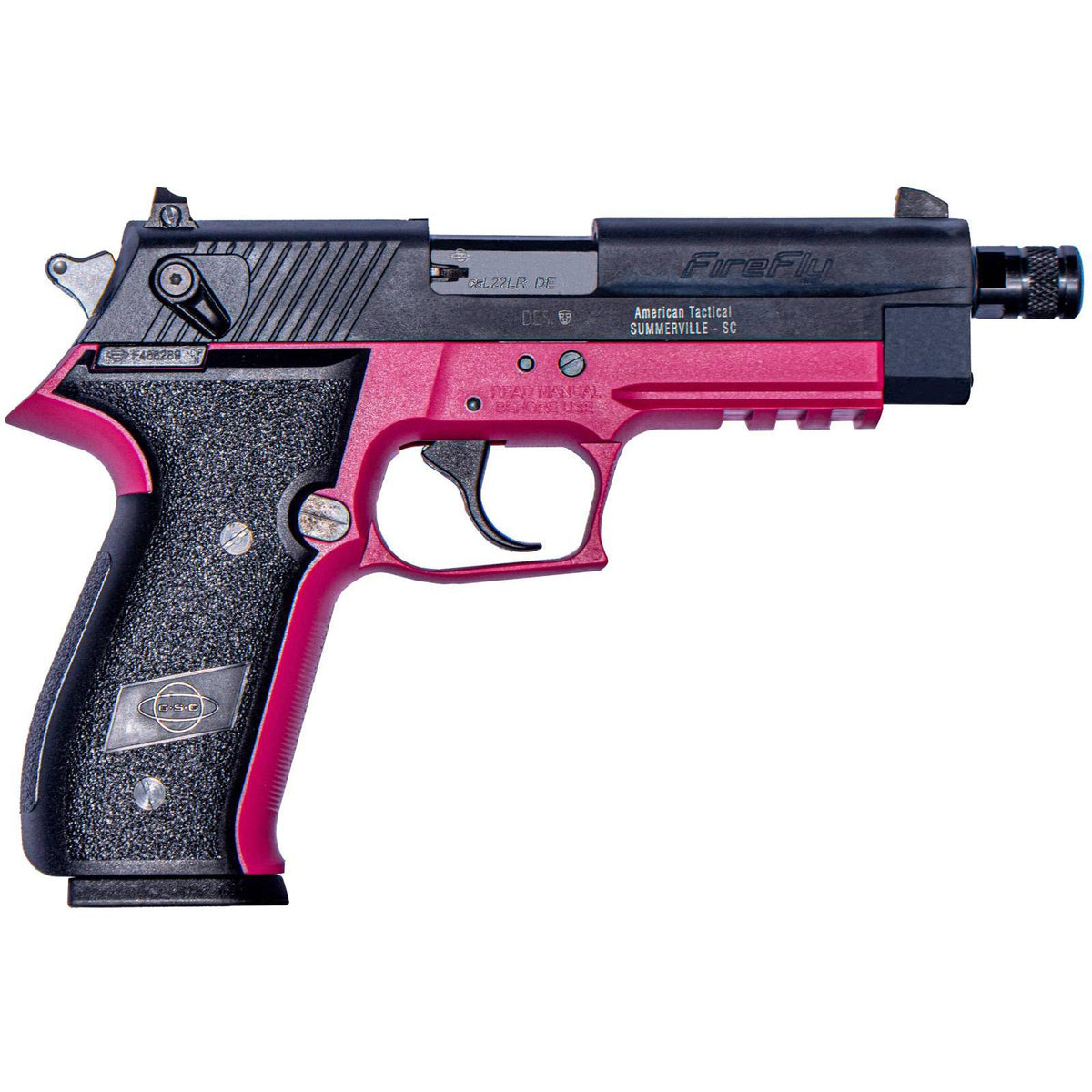 GSG FIREFLY HGA 22LR PINK  4.9'' BBL THREADED 13RD MAG