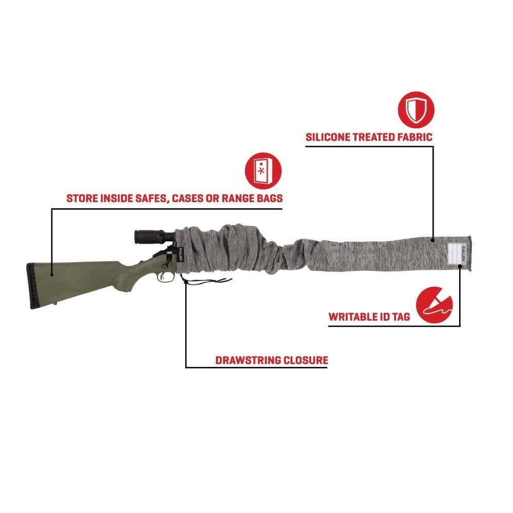 ALLEN STRETCH KNIT GUN SOCK 52IN GRAY