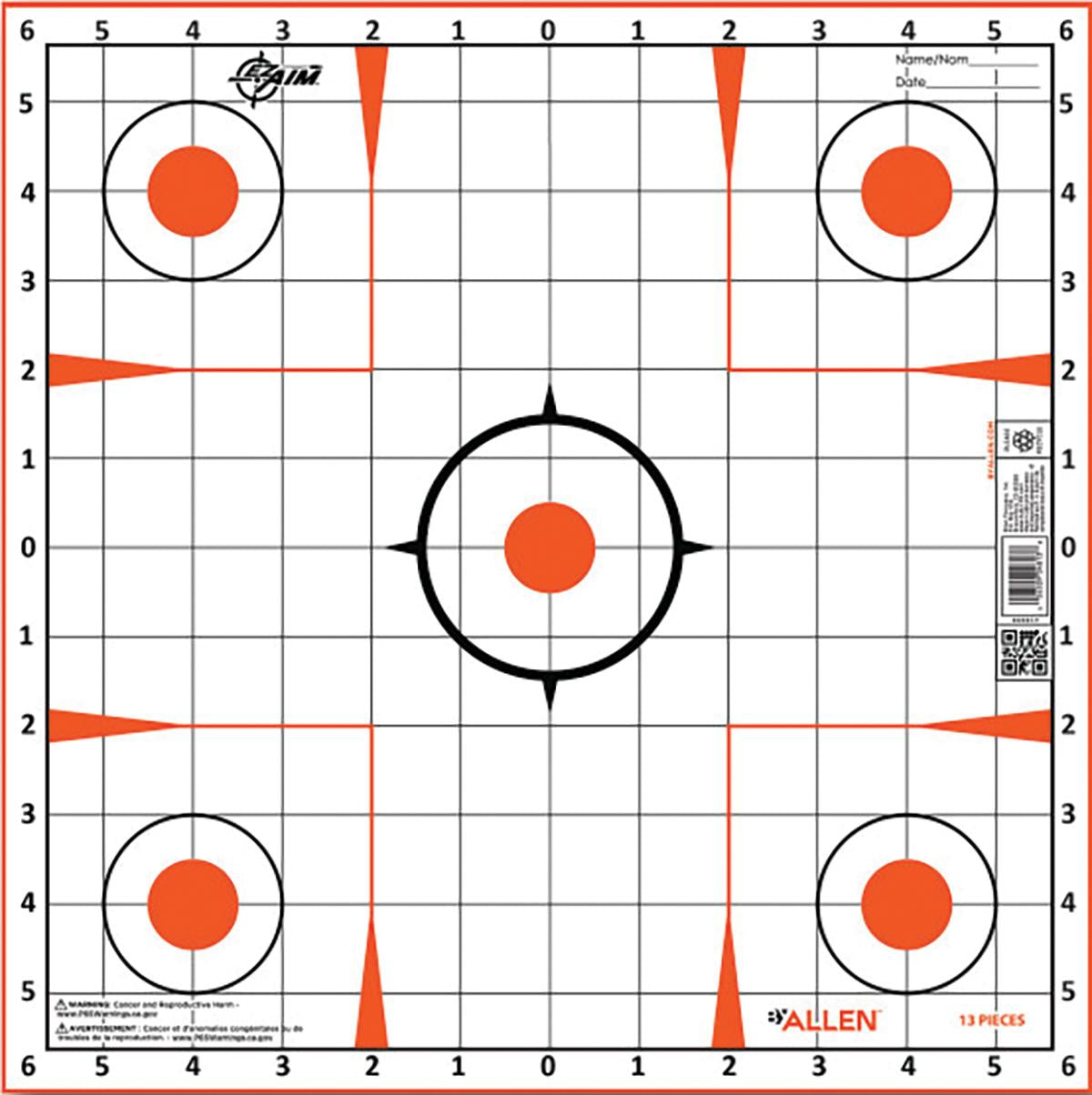 EZ AIM PAPER 12X12 SIGHT-IN GRID 12 PACK