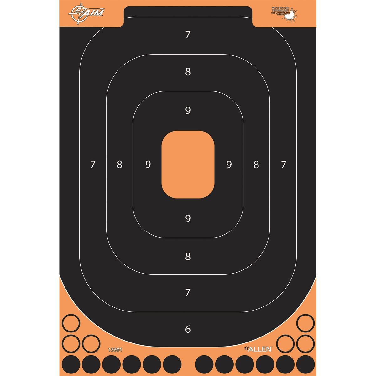 ALLEN ADHESIVE SPLASH HANDGUN TRAINING TARGET 12 X 18 INCH 5 PER PACK