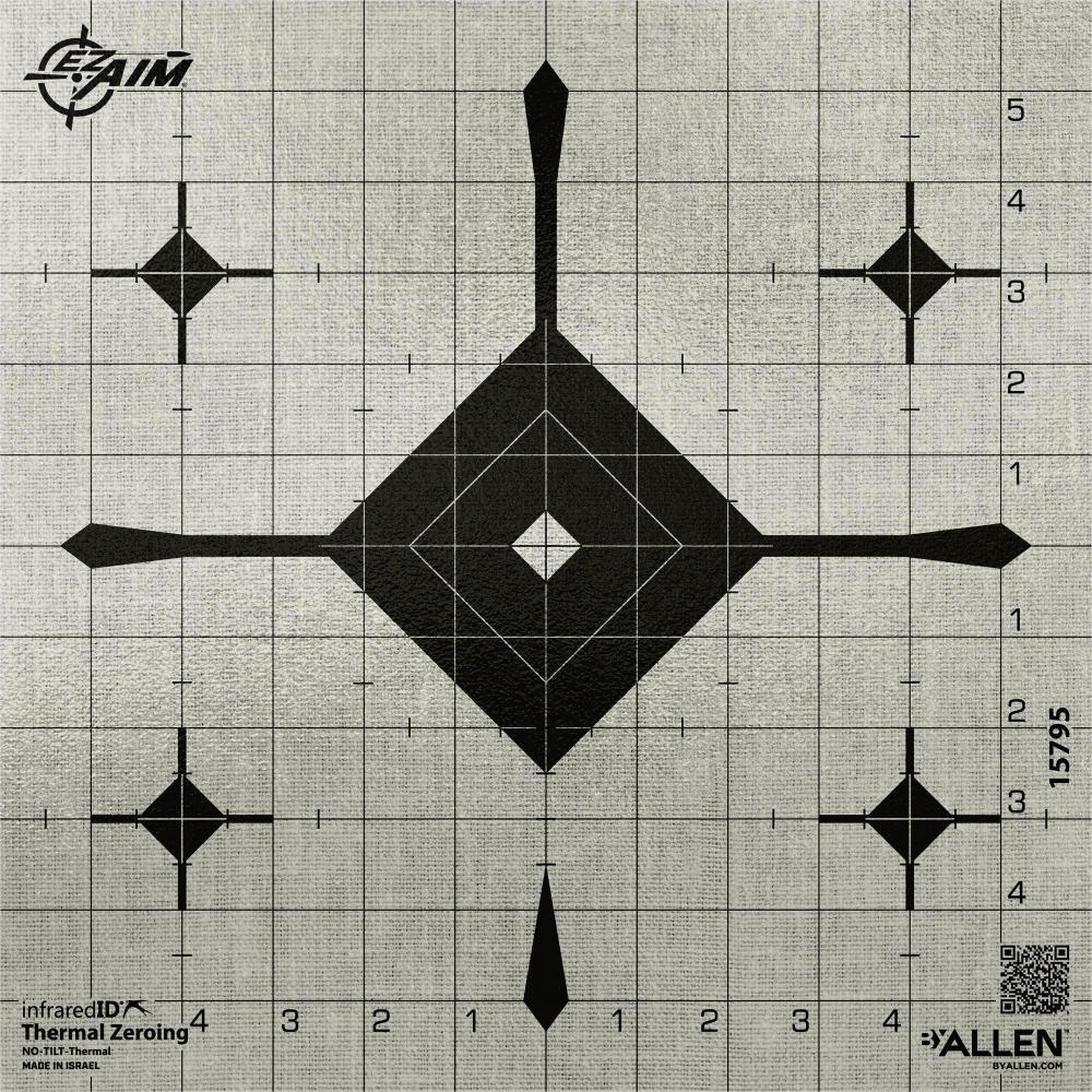 Allen EZ AIM INFRARED ID GRID BULLSEYE 12 INCH TARGET